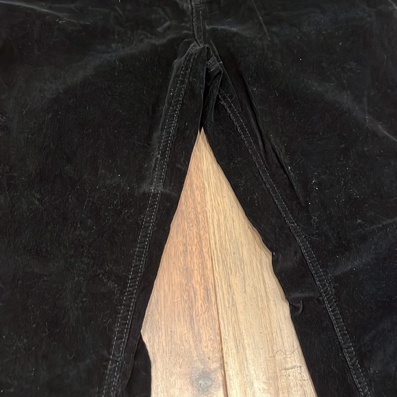 We The Free Black Flare Leg High Rise Raw Hem Corduroy Jeans Free People Size 29 - Picture 10 of 16